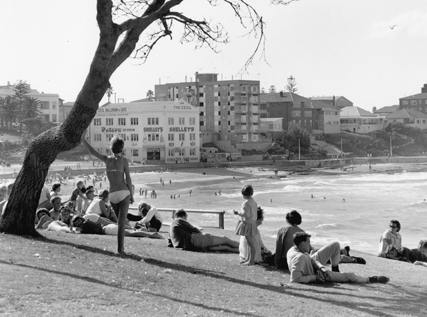 Woman overlooking Cronulla beach