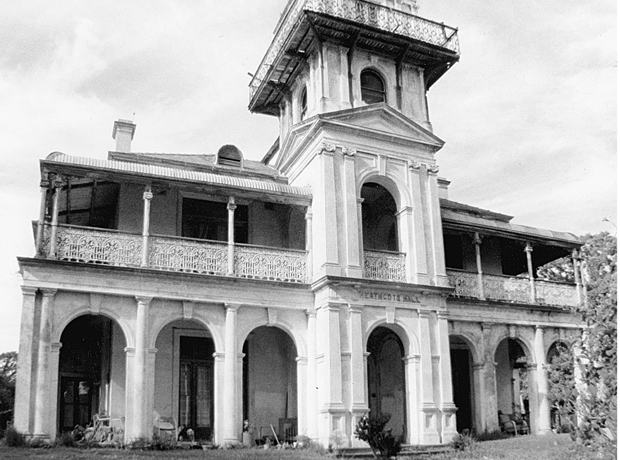 The surprisingly grand  Heathcote hall